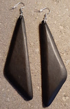 Abstract Design  Natural Wood Earrings