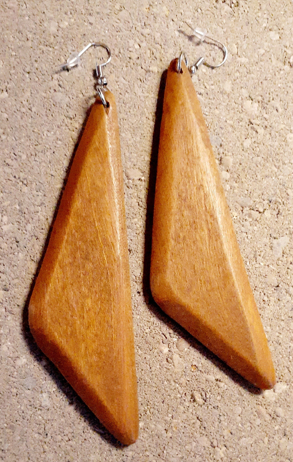 Abstract Design  Natural Wood Earrings