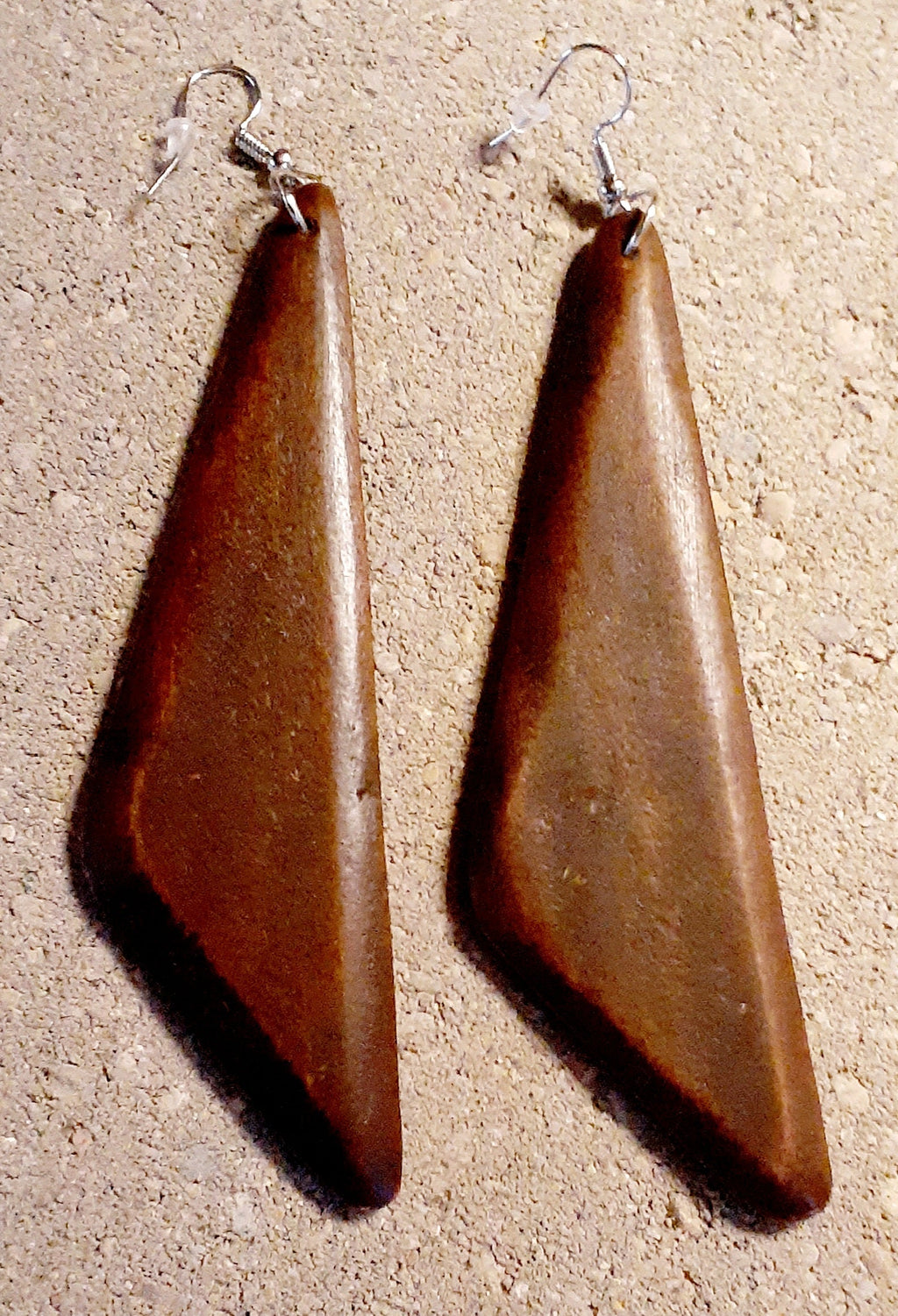 Abstract Design  Natural Wood Earrings