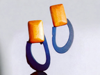 Abstract Modern Minimalist Design Wooden Earrings