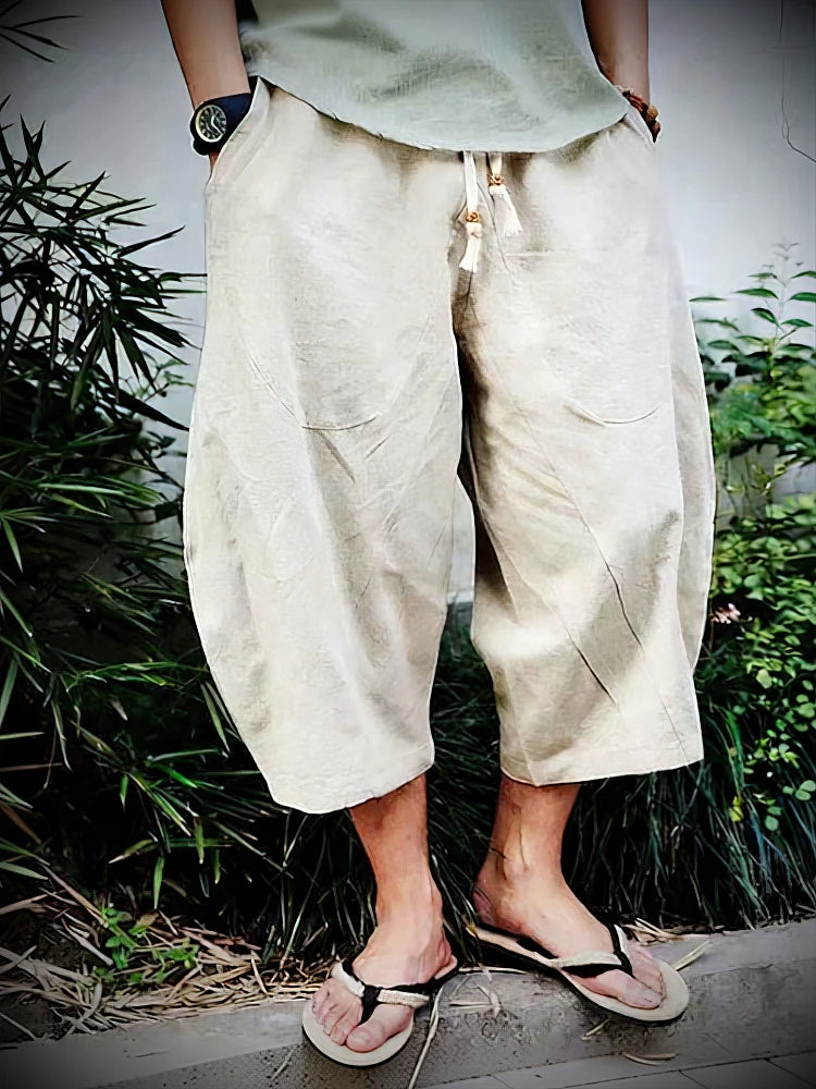 Cotton Linen Casual Shorts