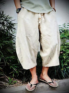 Cotton Linen Casual Shorts