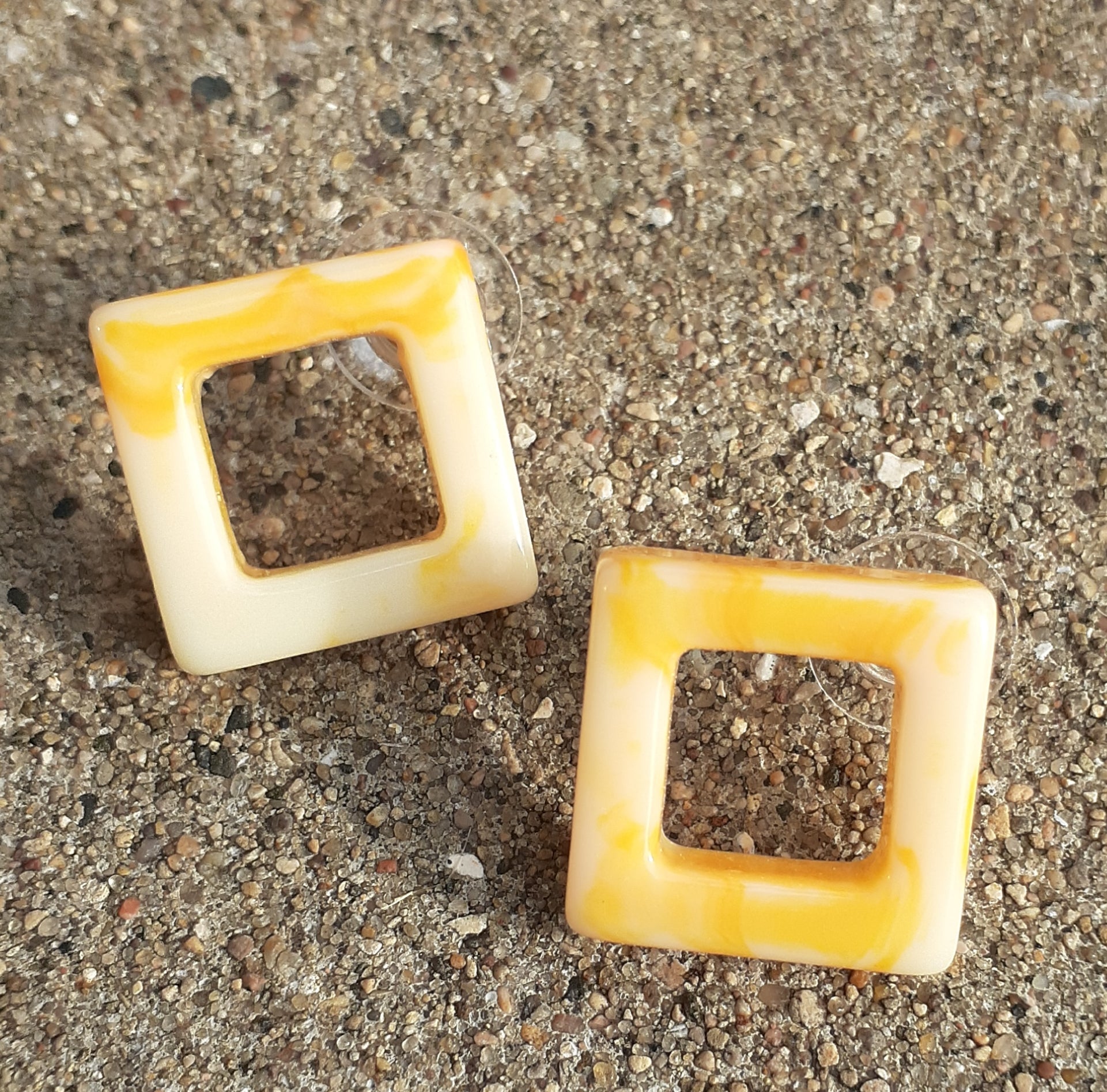 Acrylic Square Stud Earrings