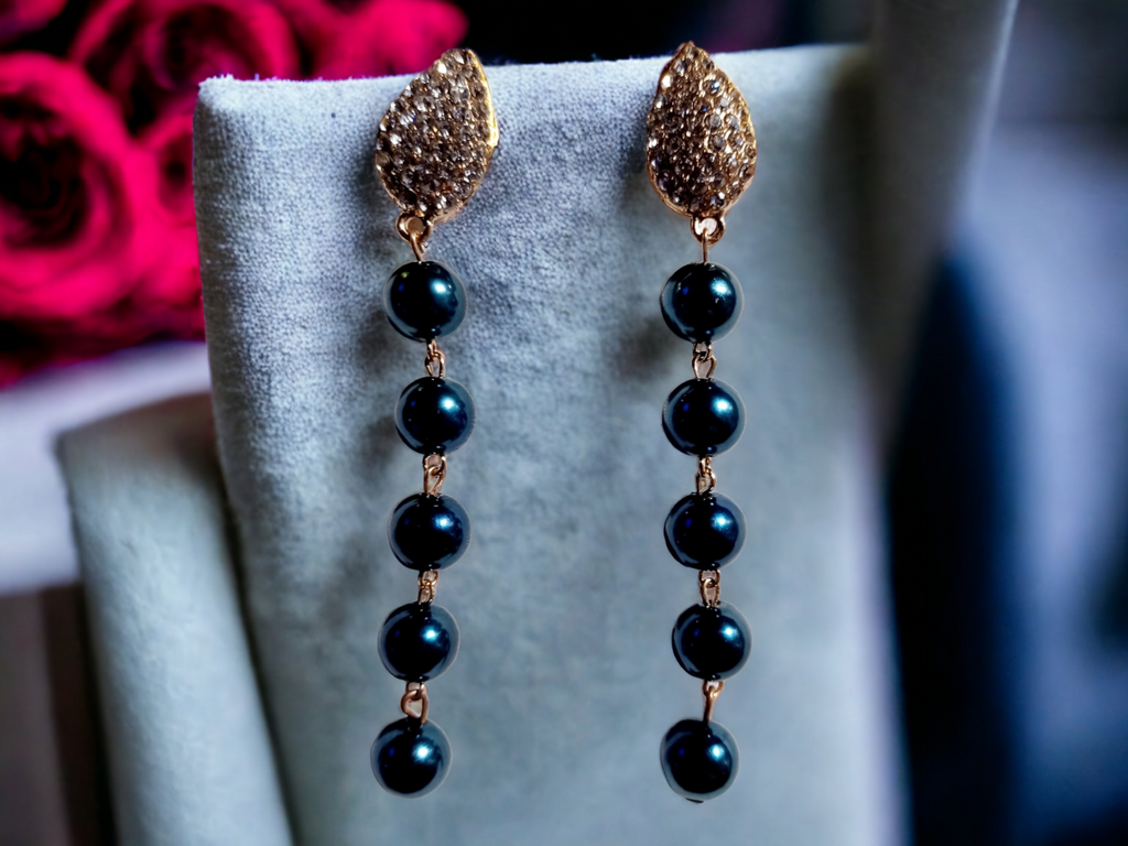 Beautiful handmade  Pearl Clip On Earrings