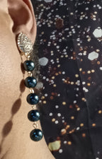 Beautiful handmade  Pearl Clip On Earrings