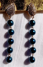 Beautiful handmade  Pearl Clip On Earrings