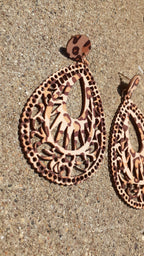 Boho Chic Dangle Wooden Earrings