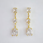 Brilliant CZ Drop Earrings