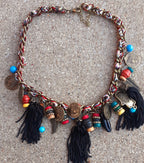 Chunky BOHO Charm Necklace