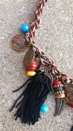 Chunky BOHO Charm Necklace