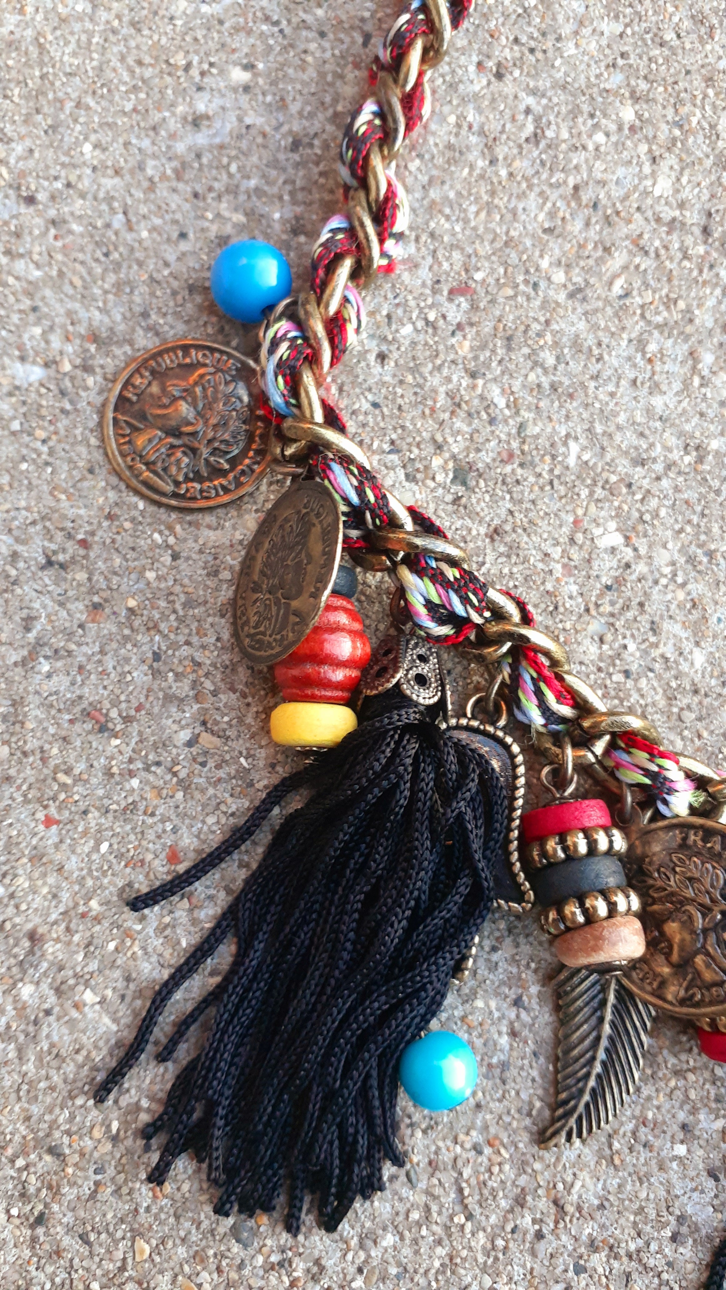 Chunky BOHO Charm Necklace
