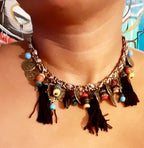 Chunky BOHO Charm Necklace