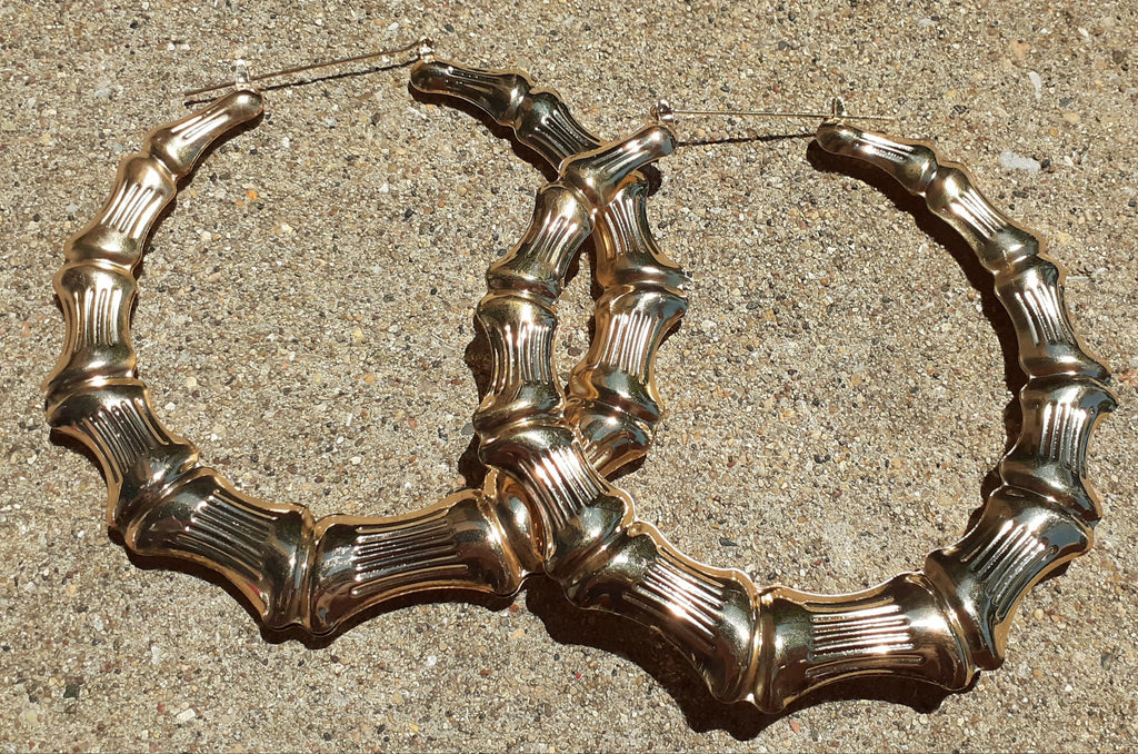 Extra large and chunky Bamboo Earrings