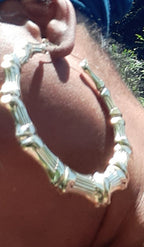 Extra large and chunky Bamboo Earrings