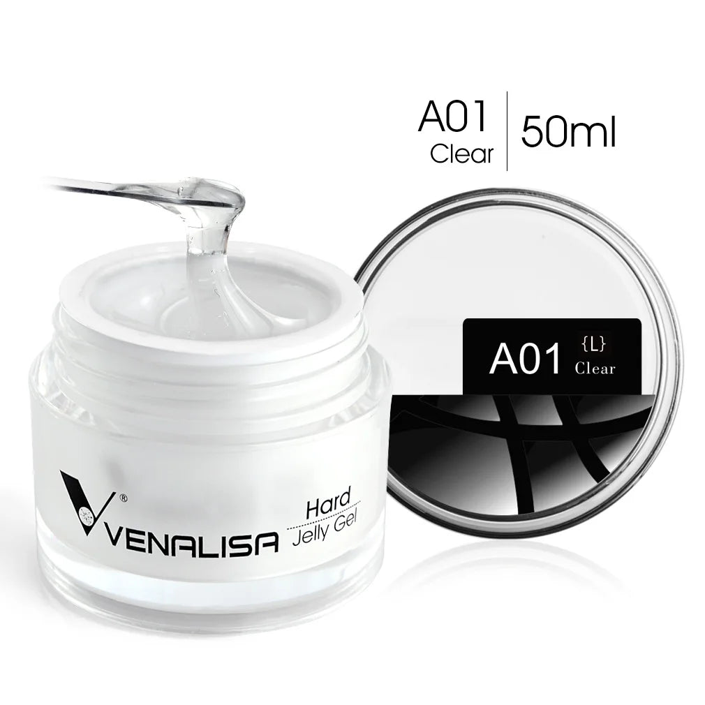 VENALISA 50ml Jelly Gel Clear Nude Pink Camouflage Gel Nail Extend UV LED Poly Nail Gel Nail Art Manicure Acrylic Gel