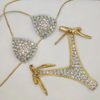 venus vacation Bandage Rhinestone Bikini
