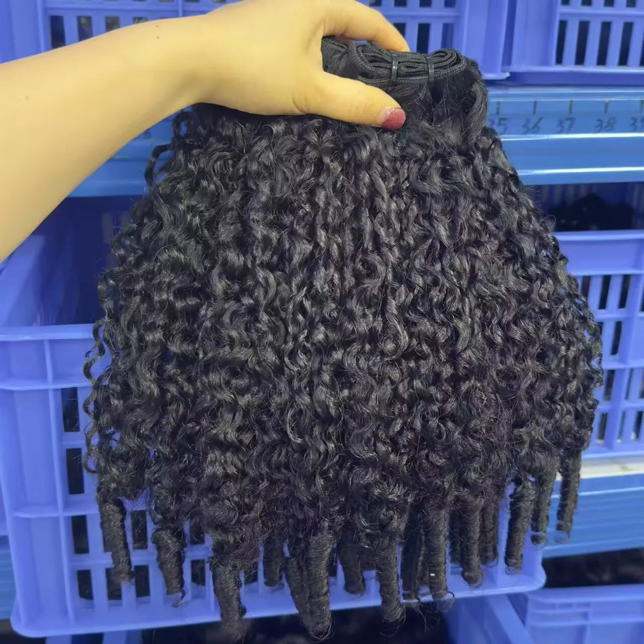 Indan Wavy Curl Human Hair Bundles 30 Inch Raw Vietnamese Hair Virgin Straight Kinky Wholesale Cuticle Aligned Hair for Women