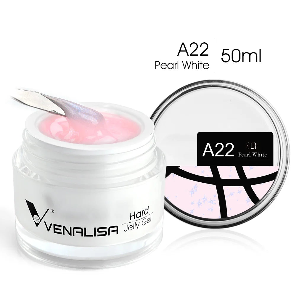 VENALISA 50ml Jelly Gel Clear Nude Pink Camouflage Gel Nail Extend UV LED Poly Nail Gel Nail Art Manicure Acrylic Gel