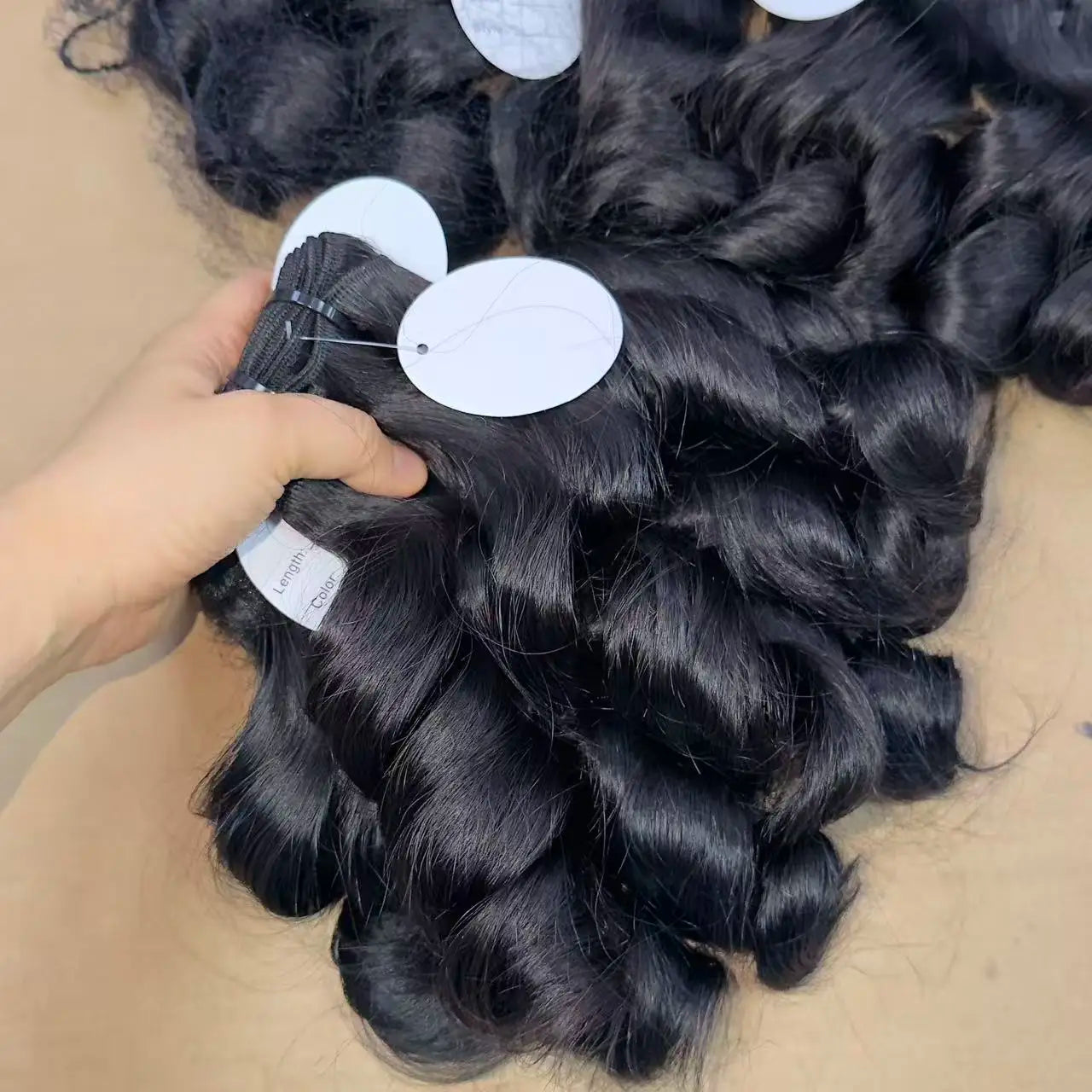 Indan Wavy Curl Human Hair Bundles 30 Inch Raw Vietnamese Hair Virgin Straight Kinky Wholesale Cuticle Aligned Hair for Women