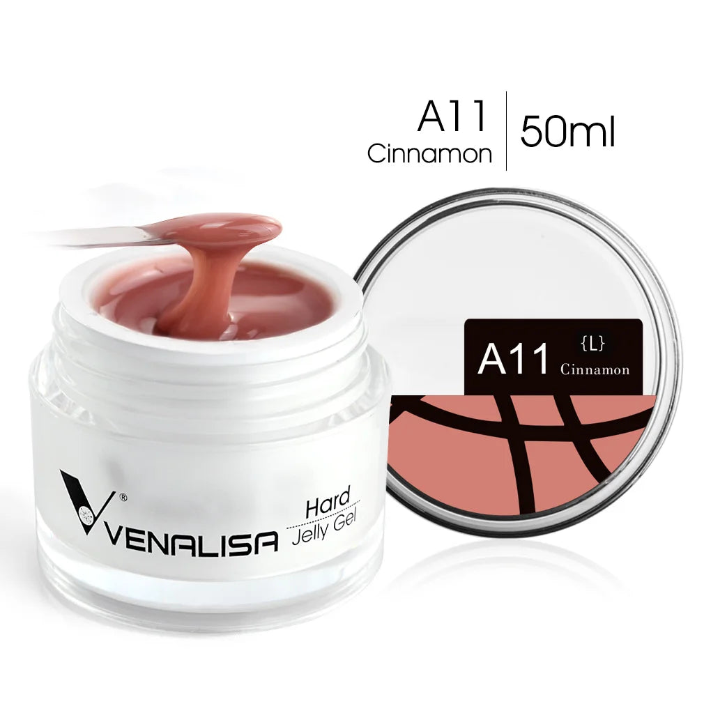 VENALISA 50ml Jelly Gel Clear Nude Pink Camouflage Gel Nail Extend UV LED Poly Nail Gel Nail Art Manicure Acrylic Gel