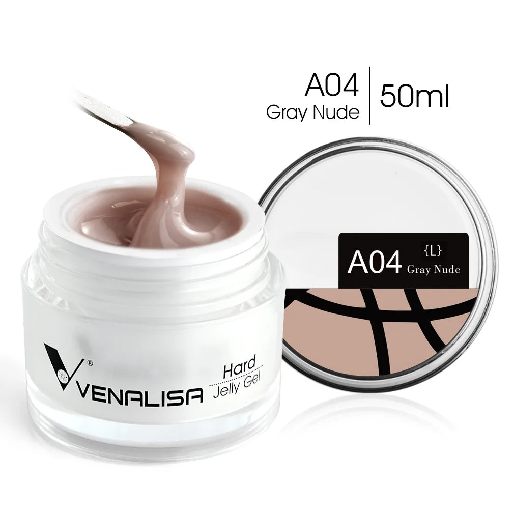 VENALISA 50ml Jelly Gel Clear Nude Pink Camouflage Gel Nail Extend UV LED Poly Nail Gel Nail Art Manicure Acrylic Gel