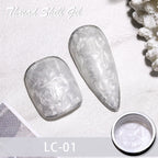 LILYCUTE 8ml Pink Dried Flower Gel Nail Polish Natural Flower Fairy Nail Art Gel Soak Off UV LED Painting Varnish For Nails DIY