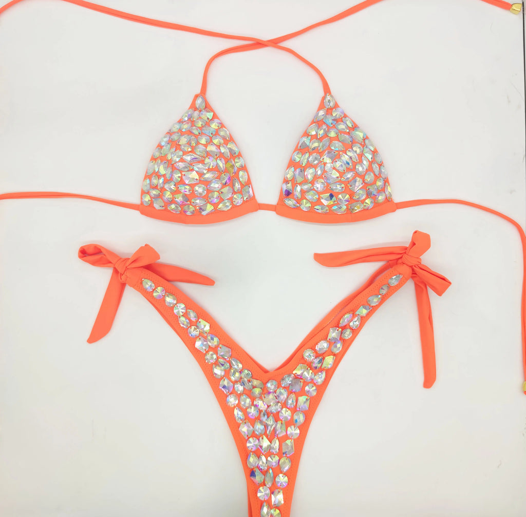 venus vacation Bandage Rhinestone Bikini
