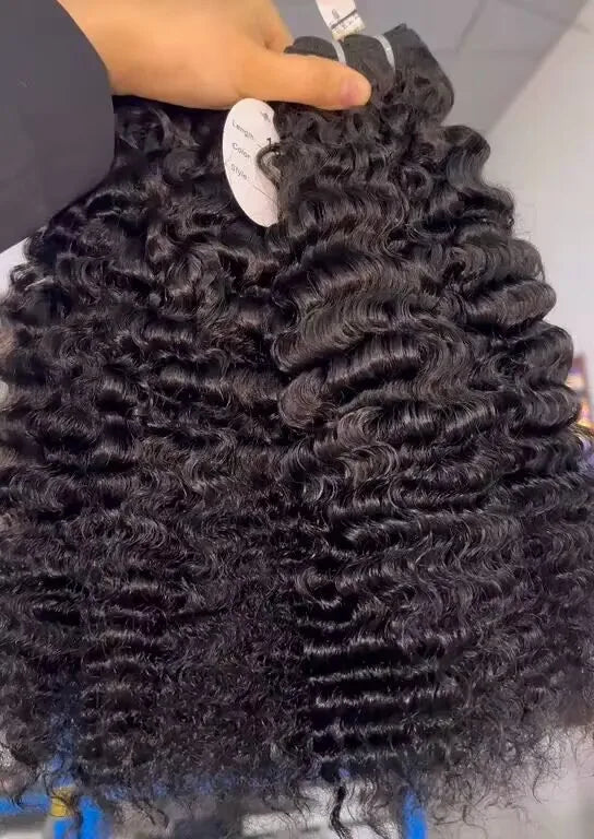 Indan Wavy Curl Human Hair Bundles 30 Inch Raw Vietnamese Hair Virgin Straight Kinky Wholesale Cuticle Aligned Hair for Women