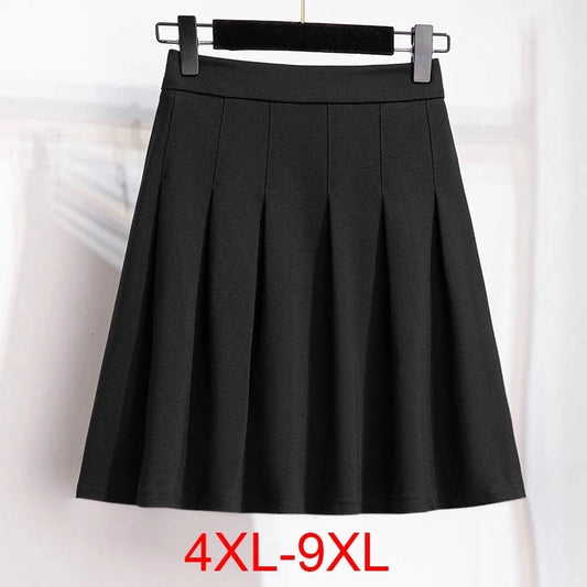 Loose Pleated A-Line Skirt