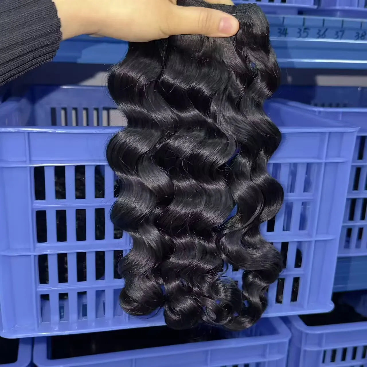 Indan Wavy Curl Human Hair Bundles 30 Inch Raw Vietnamese Hair Virgin Straight Kinky Wholesale Cuticle Aligned Hair for Women