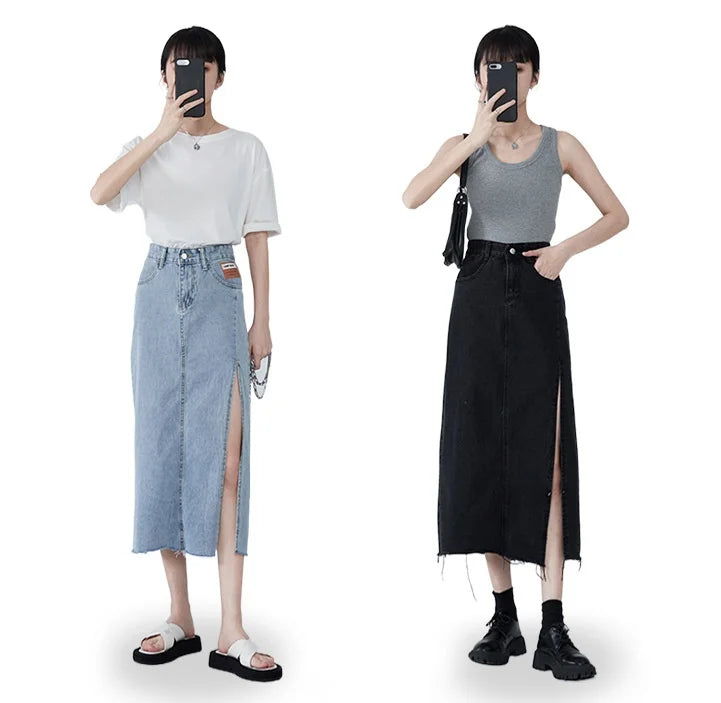 Pencil Midi Long Skirt