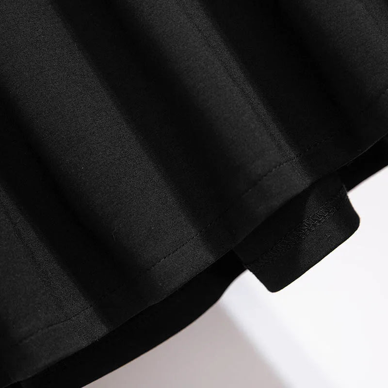 Loose Pleated A-Line Skirt