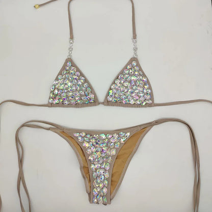 Iridescent Crystal Bling Bikini