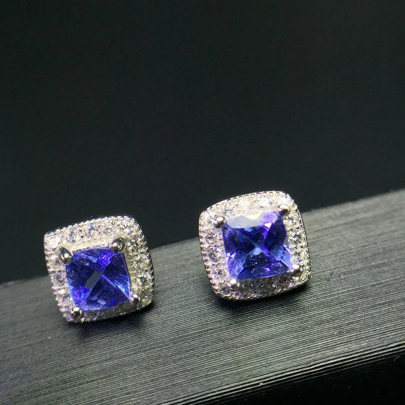 VVS Tanzanite Stud Earrings