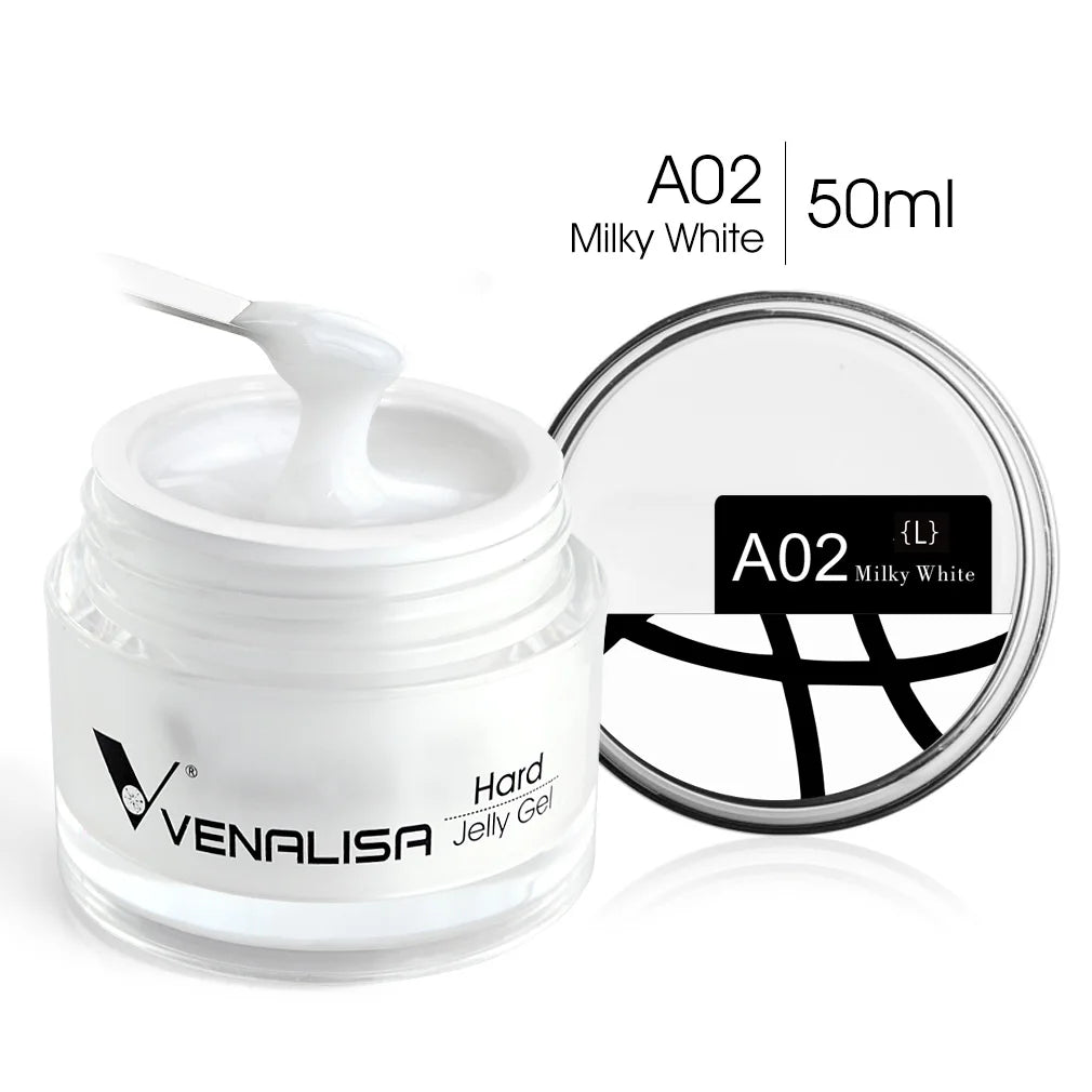 VENALISA 50ml Jelly Gel Clear Nude Pink Camouflage Gel Nail Extend UV LED Poly Nail Gel Nail Art Manicure Acrylic Gel