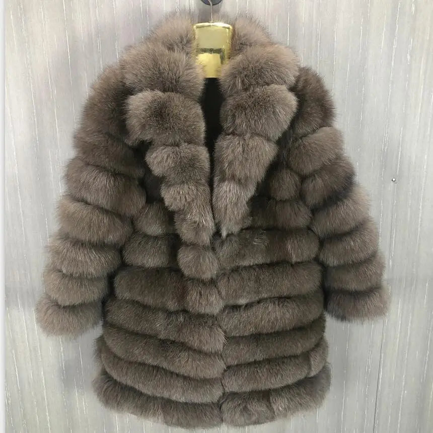 Detachable Real Fox Fur Jacket