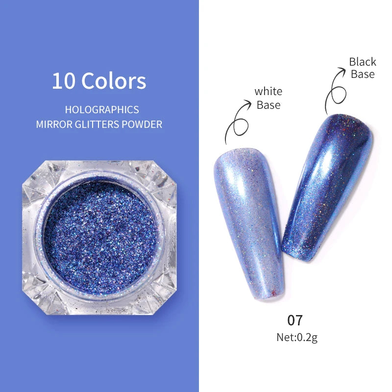 Water Light Purple Cat Magnetic Nail Powder Glitter Cat Magnet Effect Metallic Nail Pigment Dust Nail Art Supplies Decoration