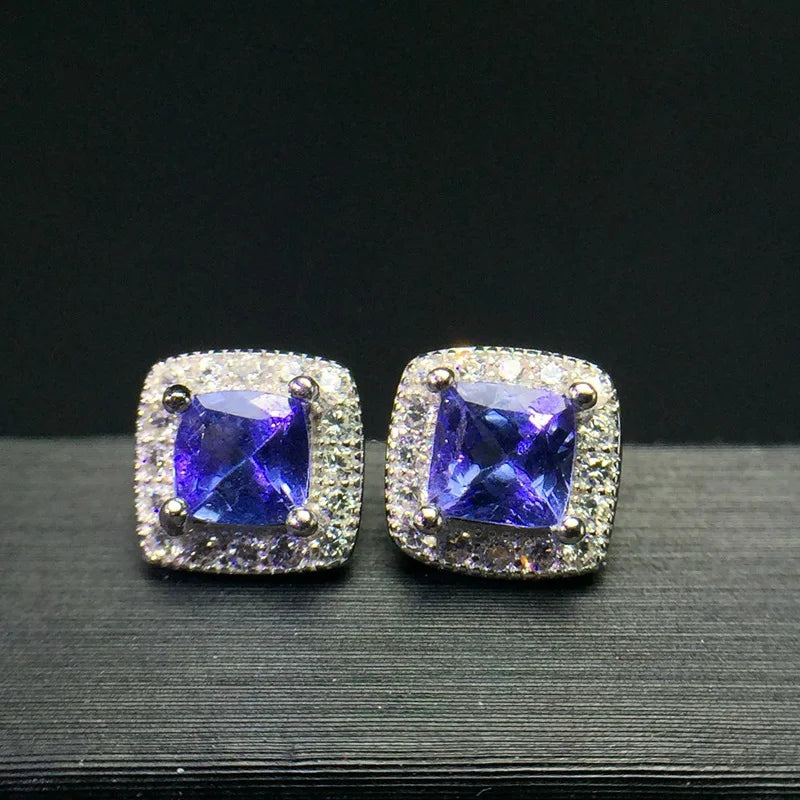 VVS Tanzanite Stud Earrings