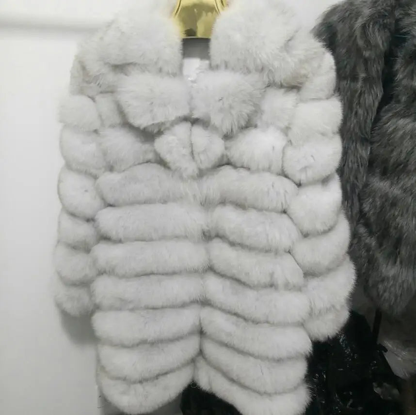 Detachable Real Fox Fur Jacket