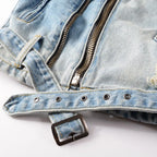 Distressed Biker Jacket