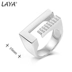 925 Sterling Sliver Shining Zircon Unique Design Ring