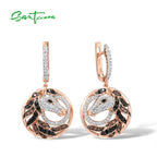 Silver Horse Earrings