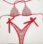 venus vacation Bandage Rhinestone Bikini