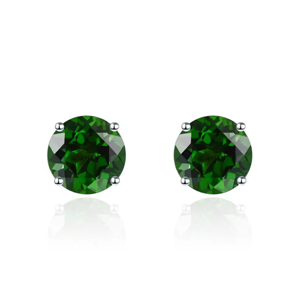 6mm Round 925 Silver Stud Earrings