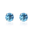 6mm Round 925 Silver Stud Earrings