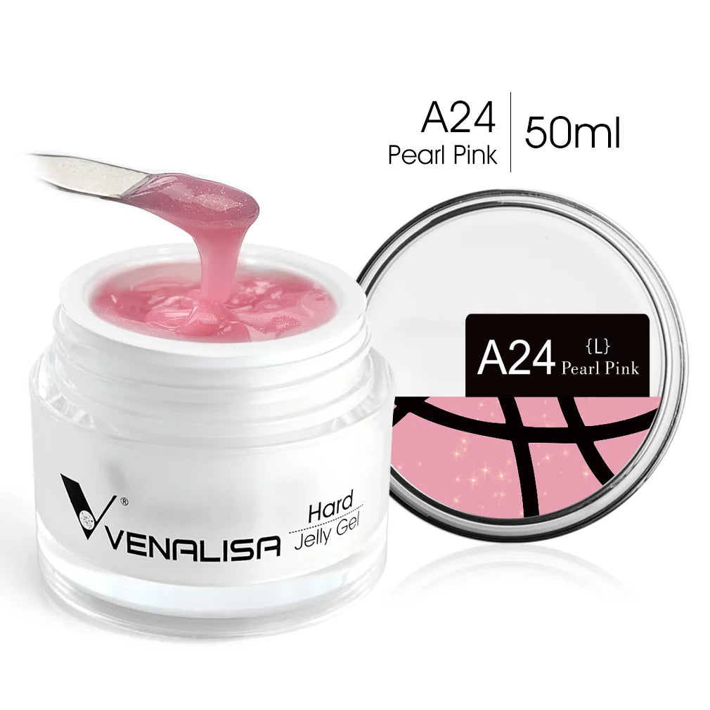 VENALISA 50ml Jelly Gel Clear Nude Pink Camouflage Gel Nail Extend UV LED Poly Nail Gel Nail Art Manicure Acrylic Gel