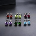 6mm Round 925 Silver Stud Earrings