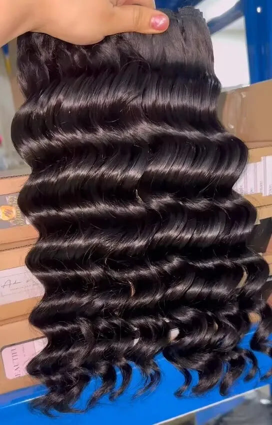 Indan Wavy Curl Human Hair Bundles 30 Inch Raw Vietnamese Hair Virgin Straight Kinky Wholesale Cuticle Aligned Hair for Women