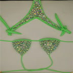 venus vacation Bandage Rhinestone Bikini