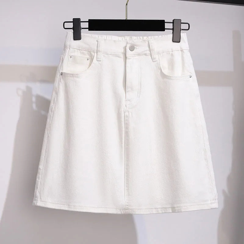 Loose A-line Denim Skirt